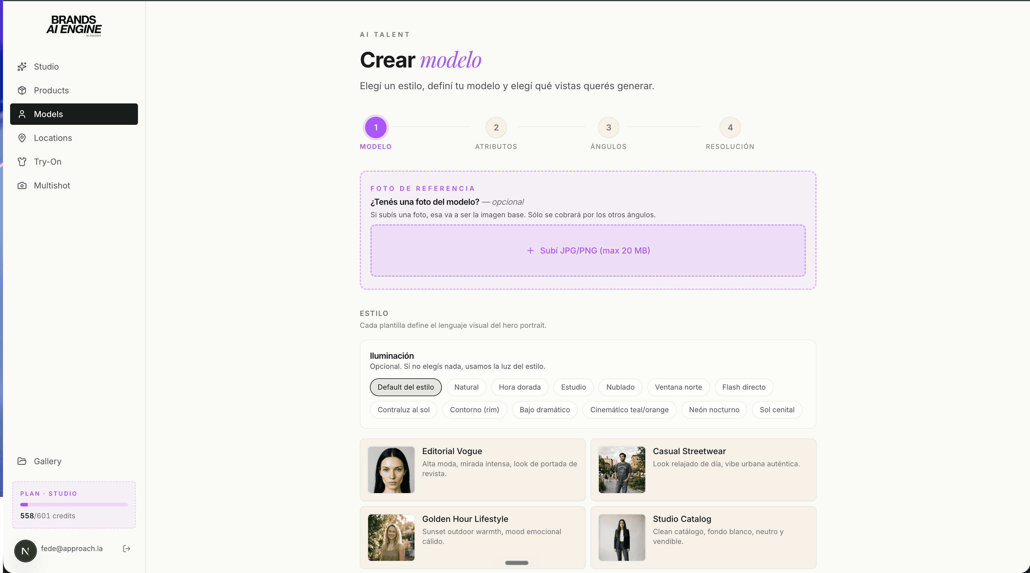 Crear Modelo